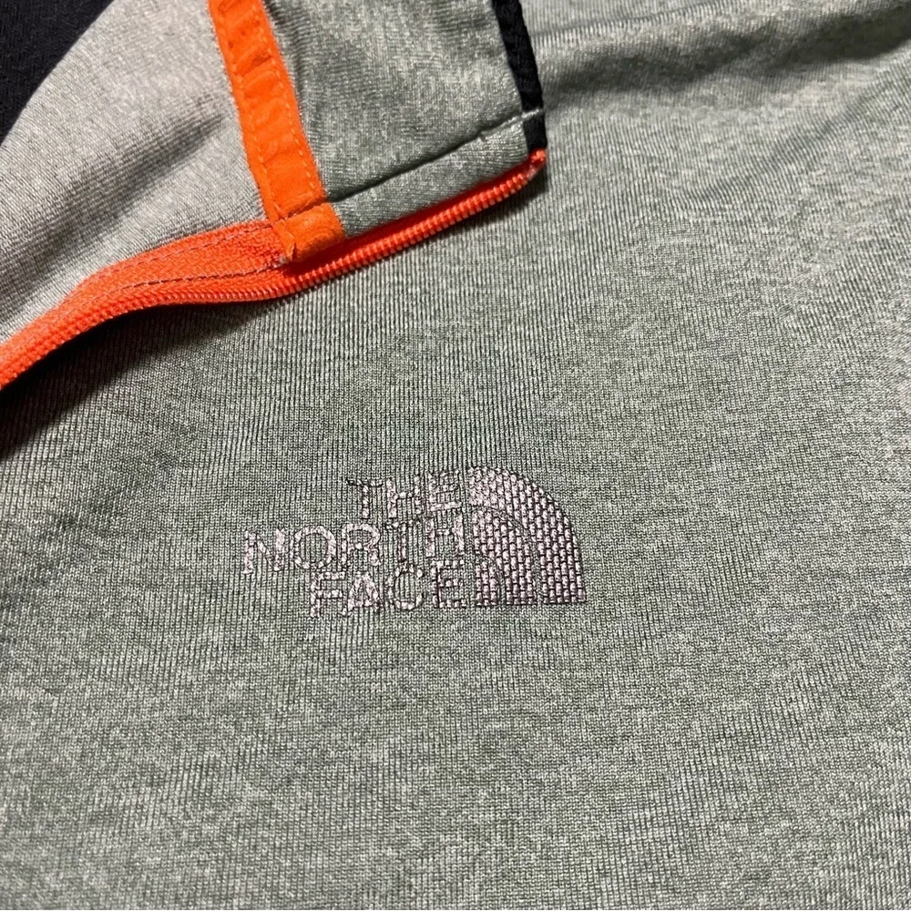 The North Face Green Black Long Sleeve 1/4 Zip Size XL Fast Dry Kilowatt Layers